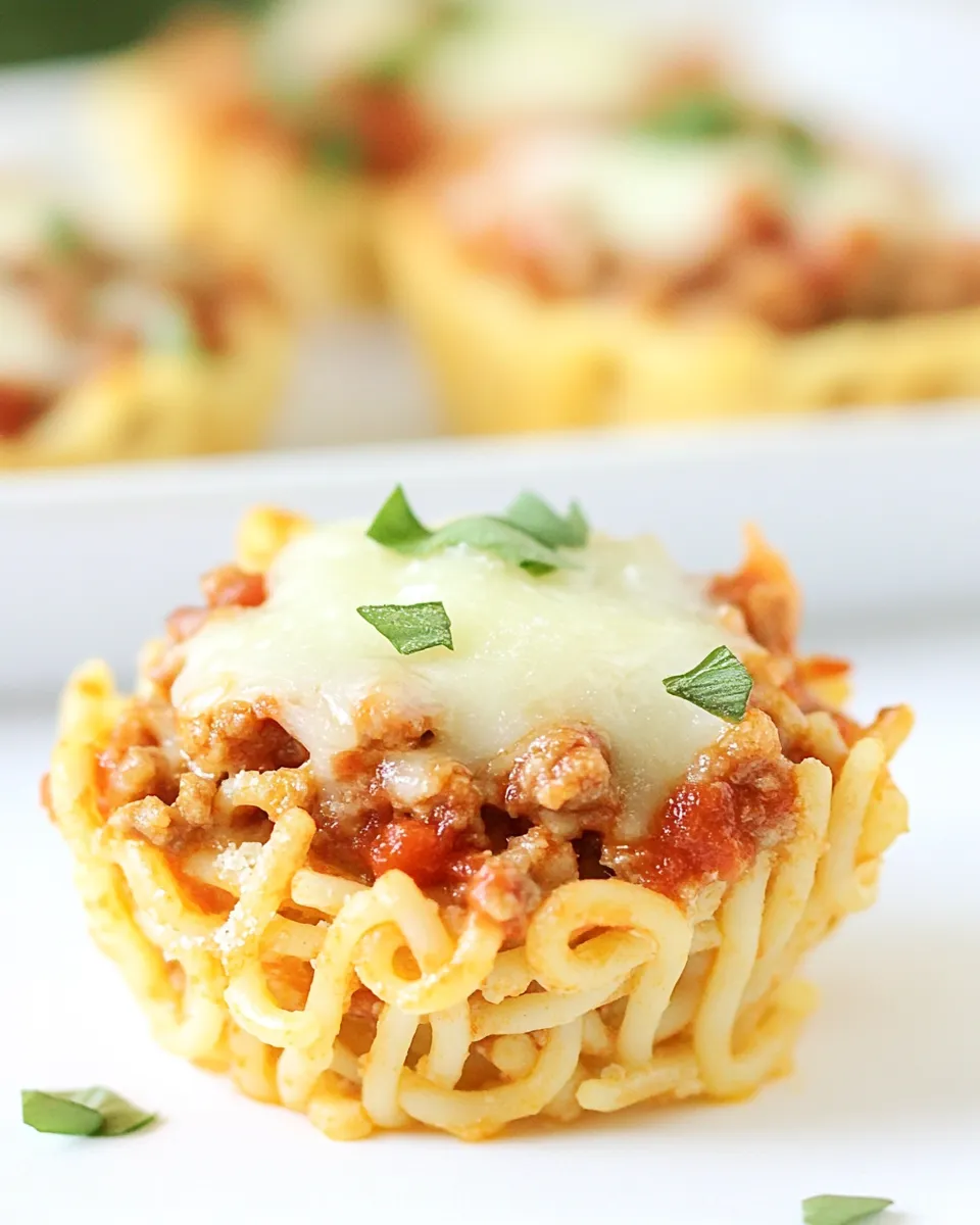 Classic Mini Spaghetti Pies image