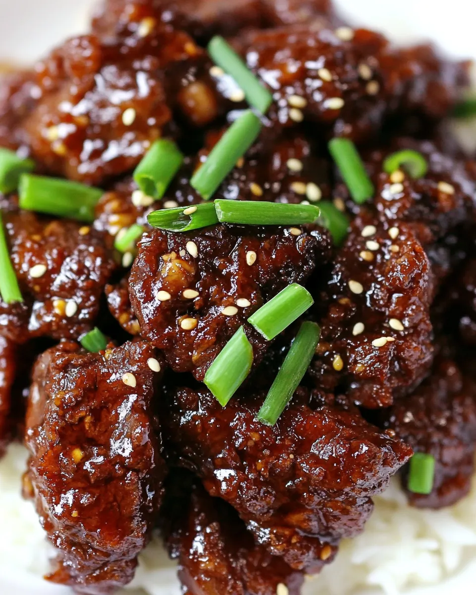 Easy Mongolian Beef Recipe dish photo