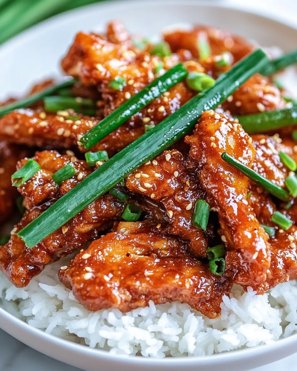 Homemade Mongolian Chicken Recipe photo