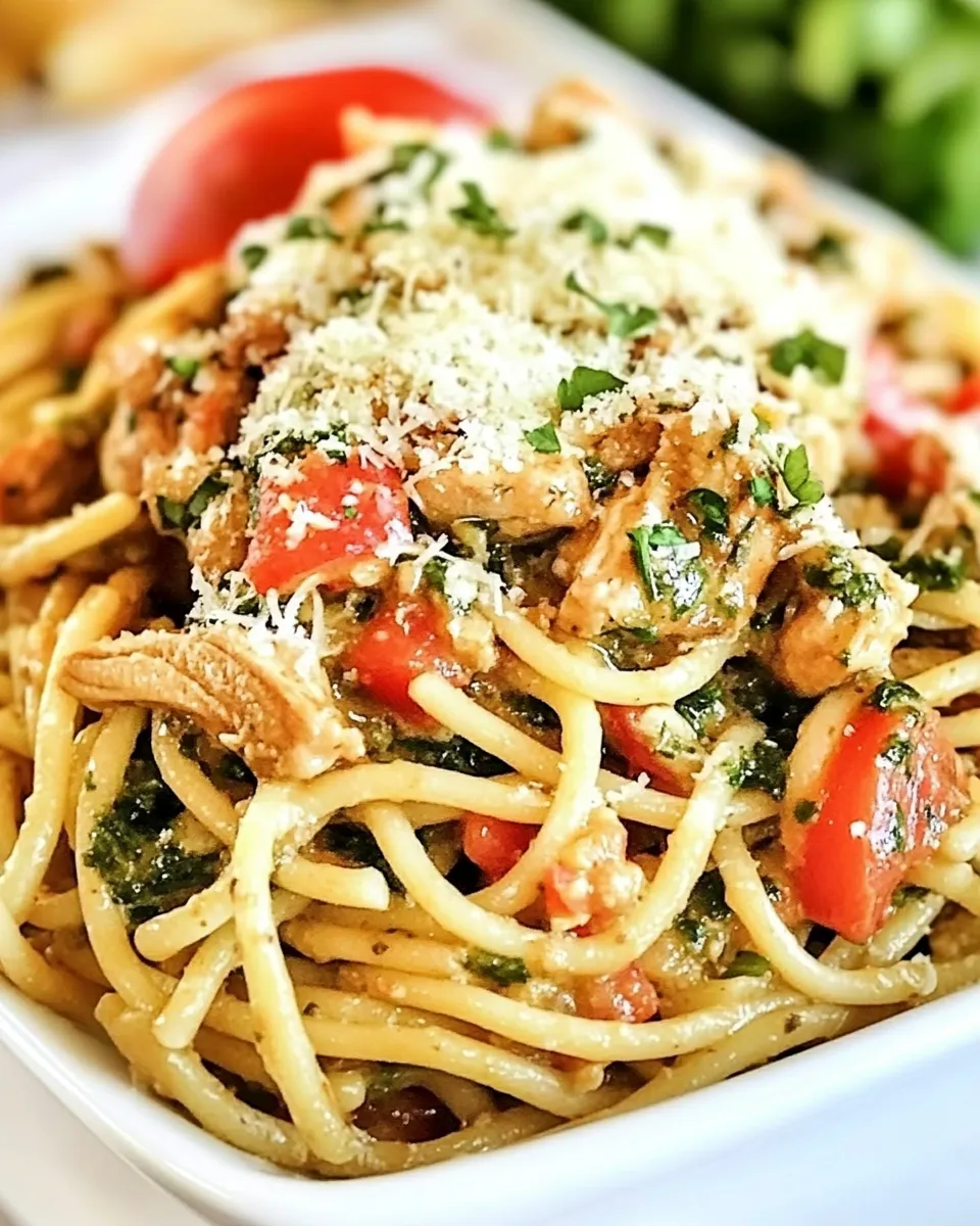 Delicious Monterey Chicken Spaghetti image
