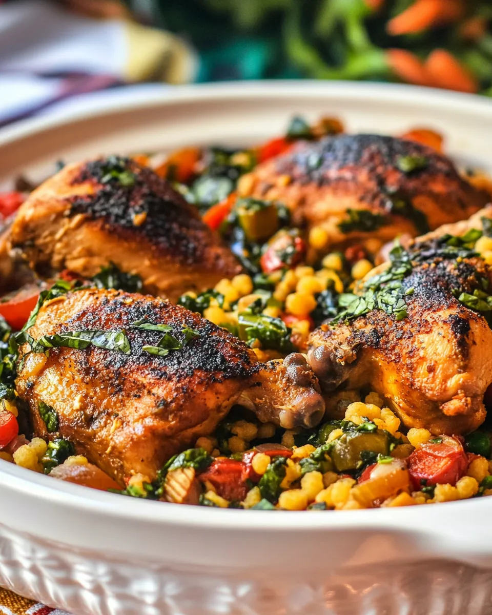 Classic Moroccan Chicken Couscous recipe image