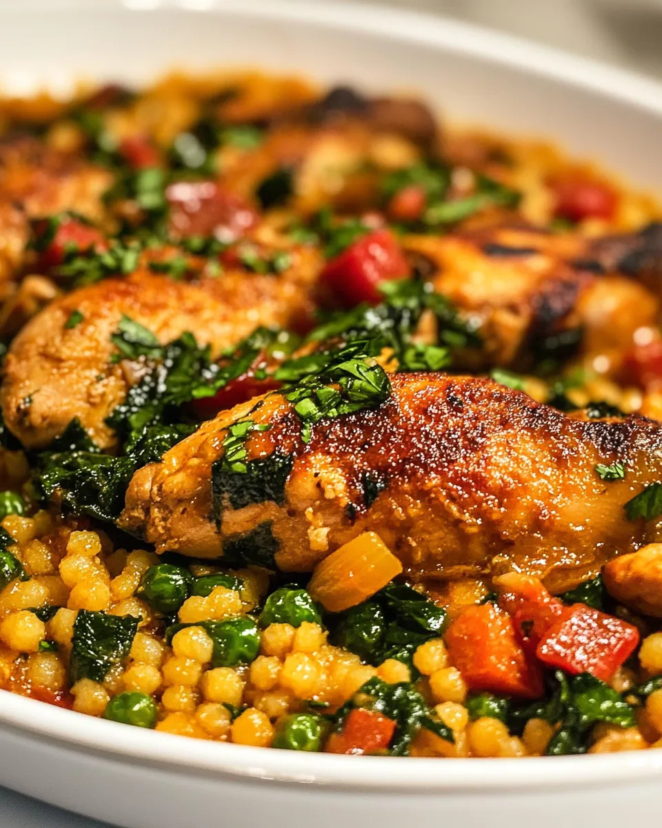 Easy Moroccan Chicken Couscous dish photo
