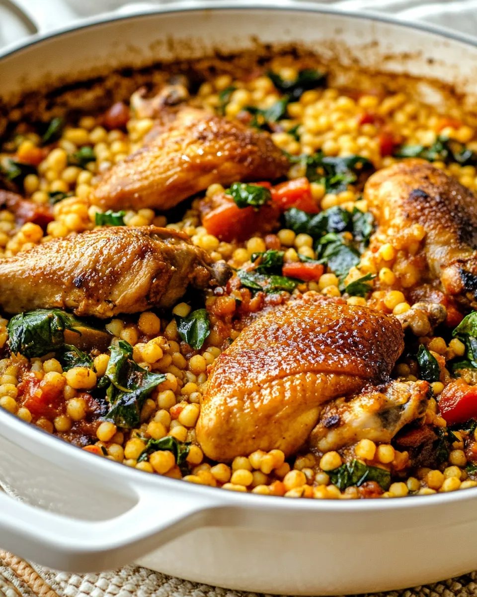 Delicious Moroccan Chicken Couscous shot