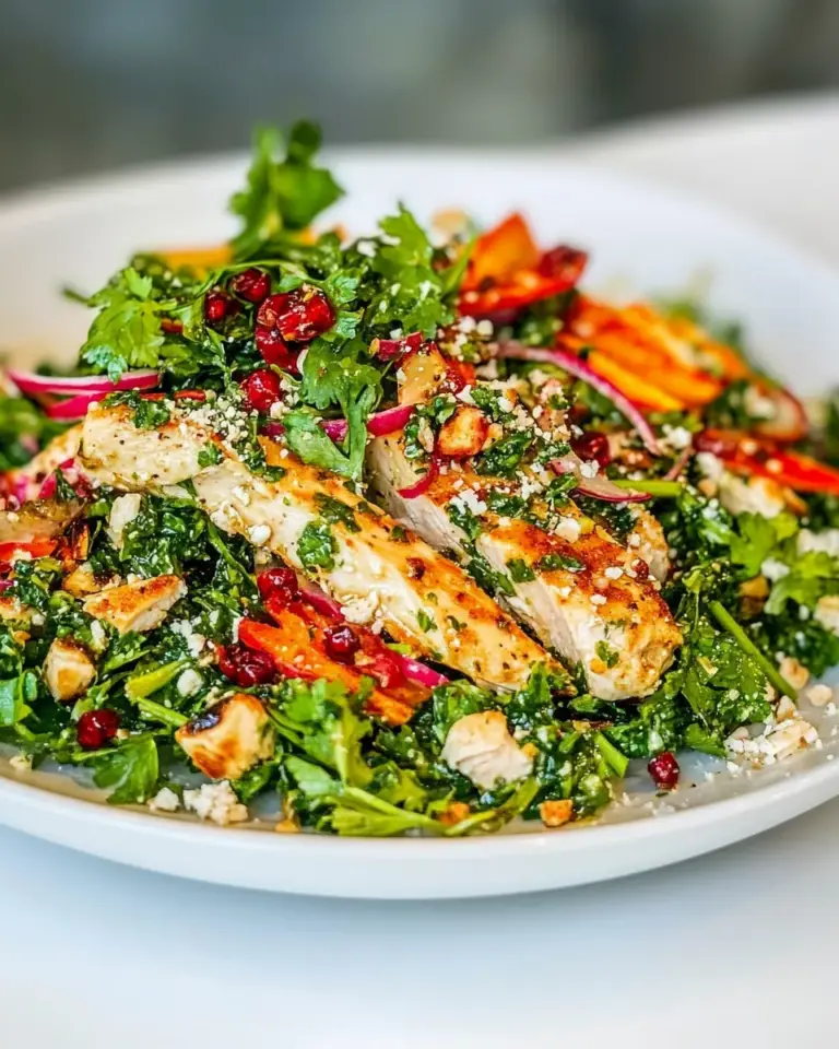 Homemade Moroccan Chicken Salad with Chimichurri Dressing recipe photo