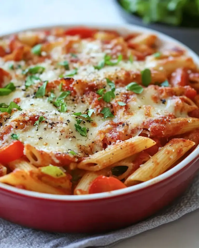 Homemade Mozzarella and Penne Pasta Bake photo