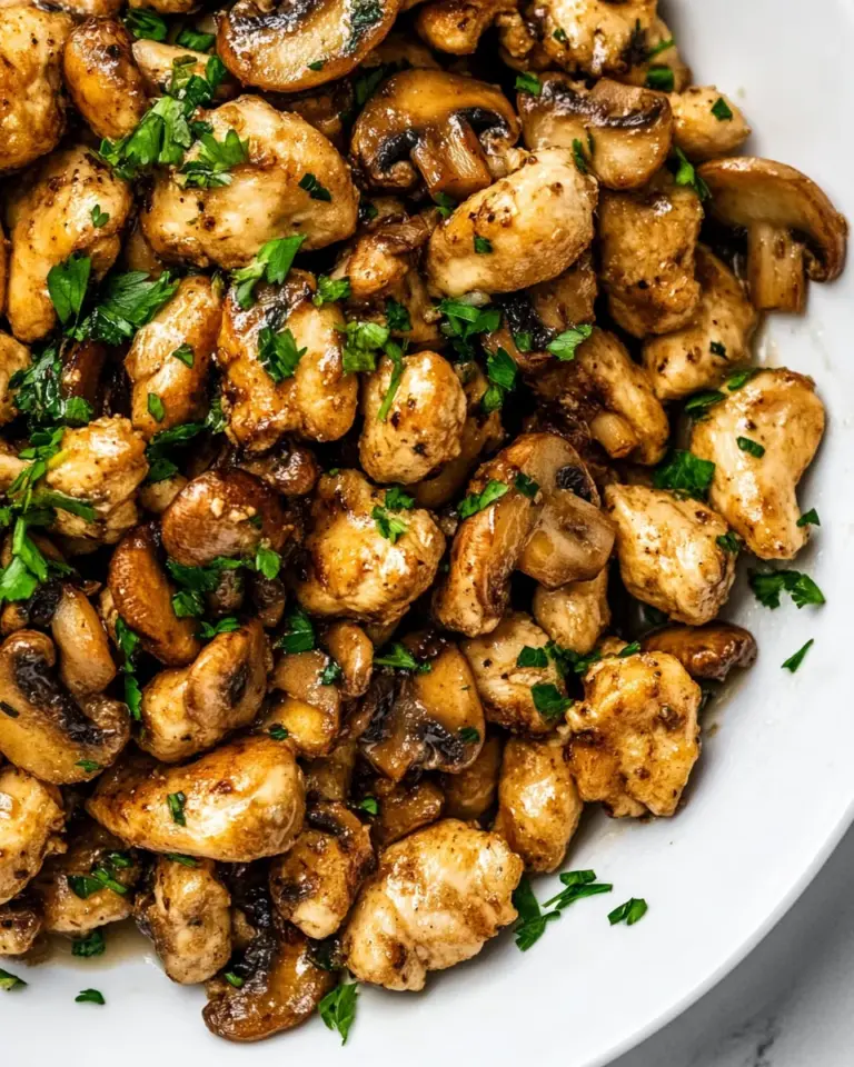 Homemade Mushroom Chicken Bites photo
