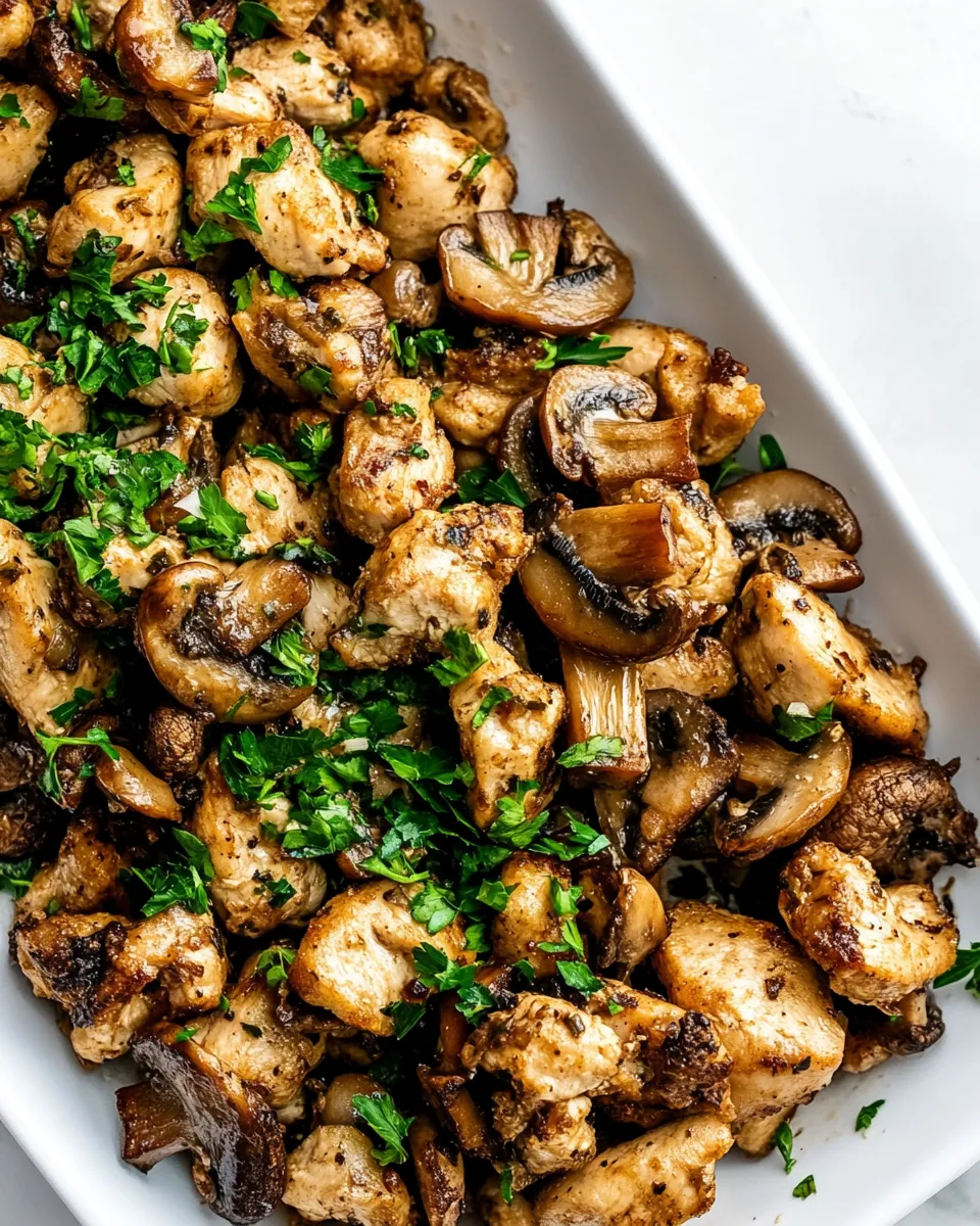 Easy Mushroom Chicken Bites image