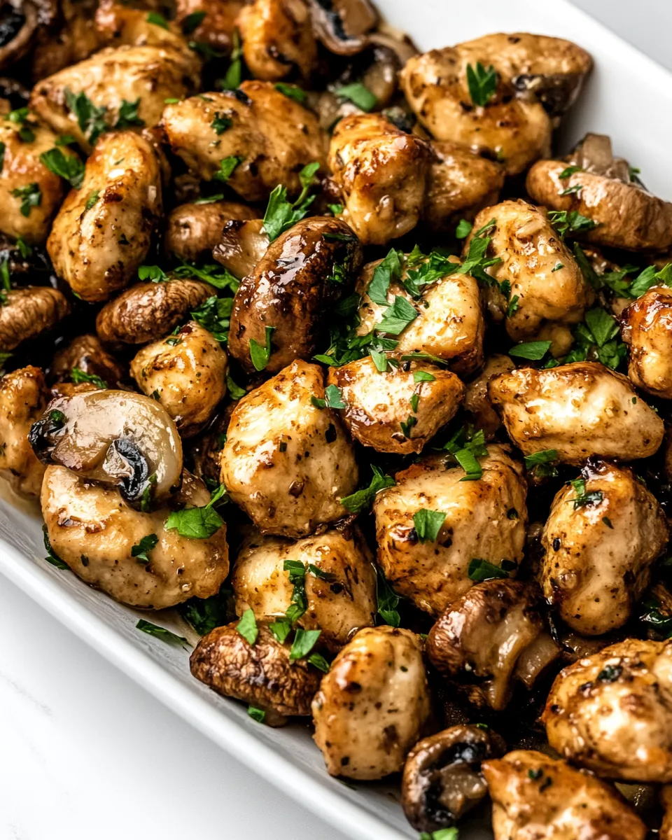 Delicious Mushroom Chicken Bites recipe photo