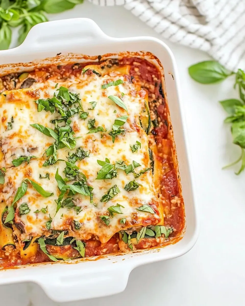 Classic Mushroom Zucchini Lasagna image