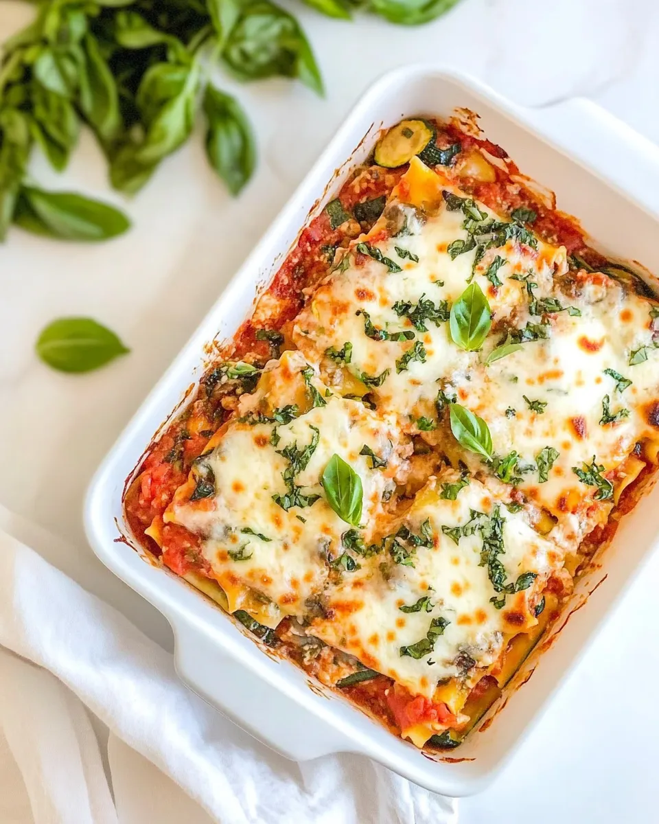 Easy Mushroom Zucchini Lasagna recipe photo