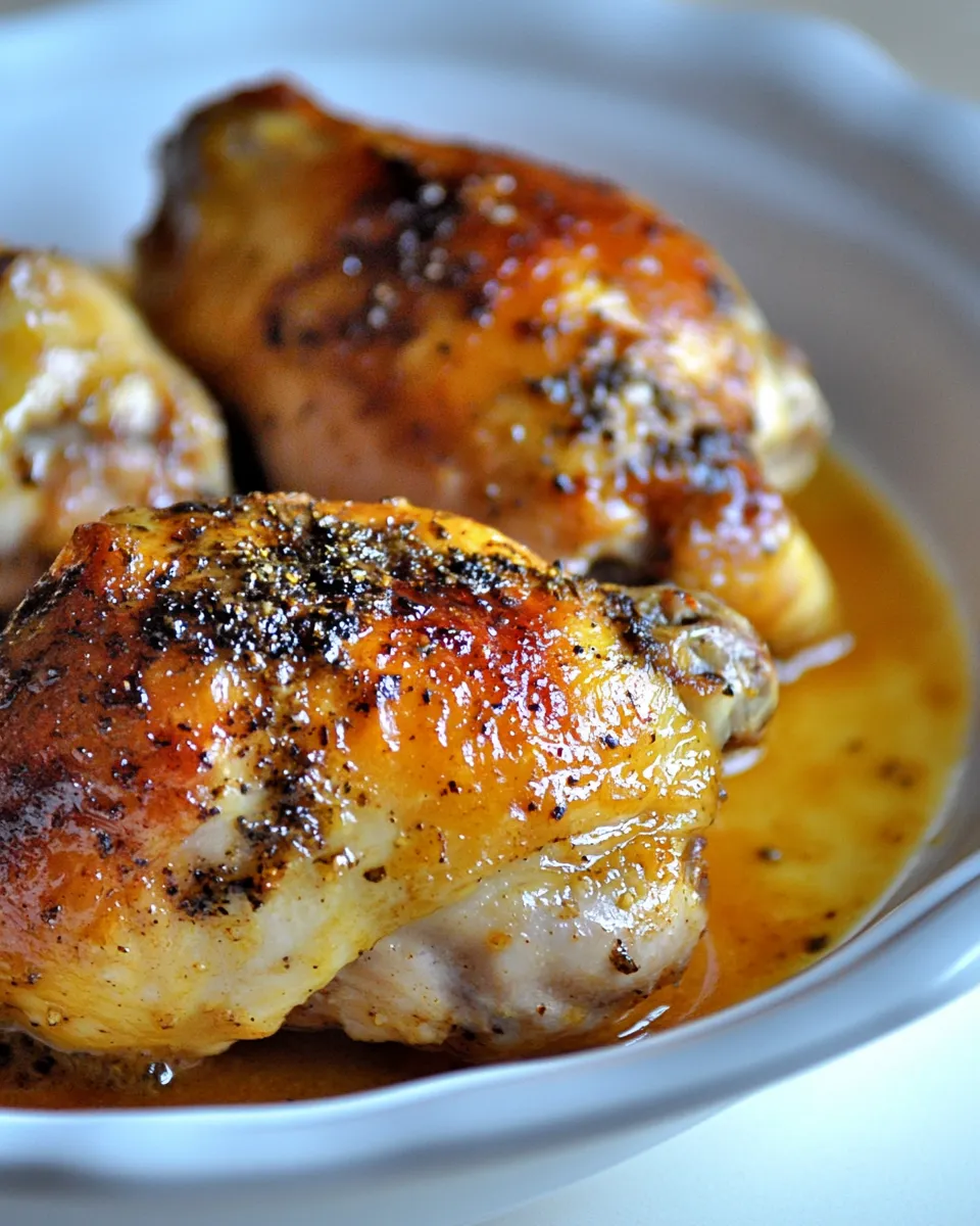 Delicious Mustard BBQ Roasted Chicken Recipe image