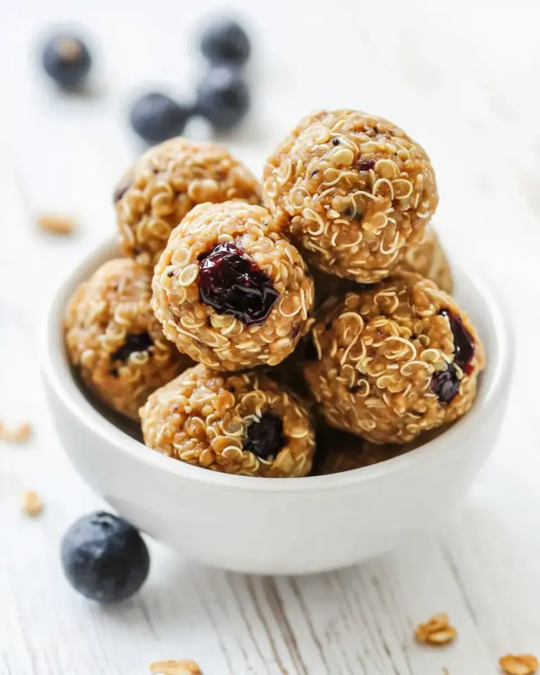 Homemade No Bake Peanut Butter Quinoa Energy Balls recipe photo