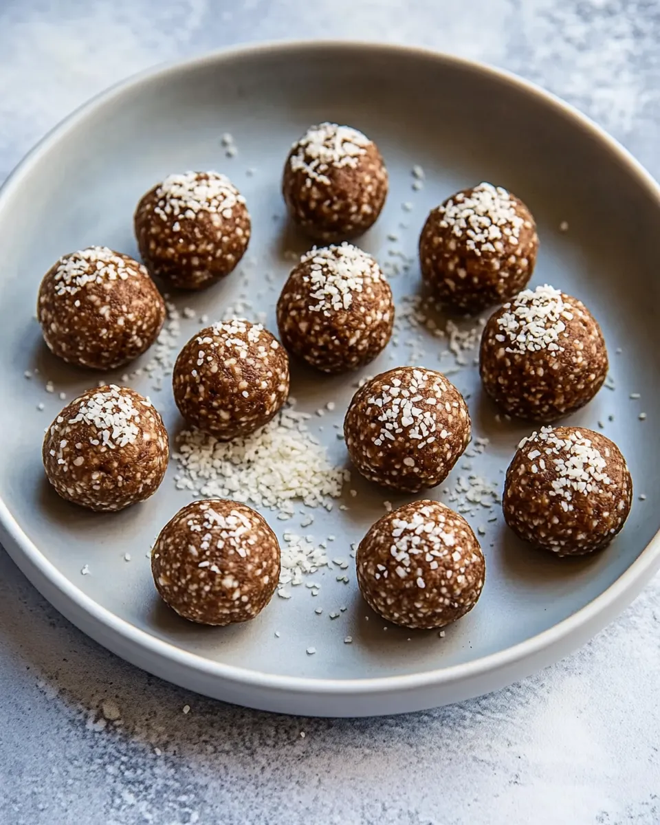 Homemade No Bake Protein Power Balls recipe photo