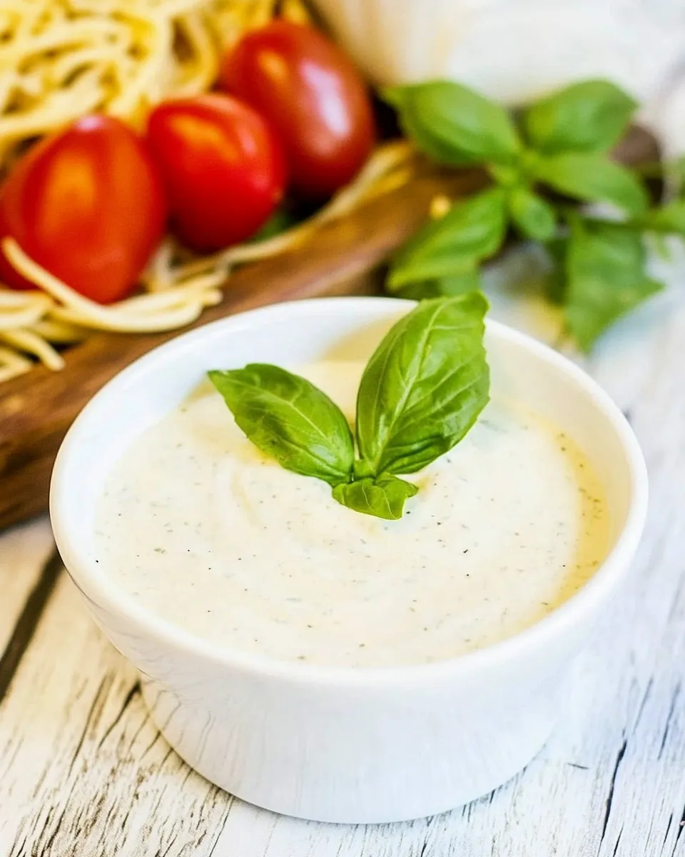 Delicious Old Spaghetti Factory Creamy Pesto Dressing: Easy Copycat Recipe recipe photo