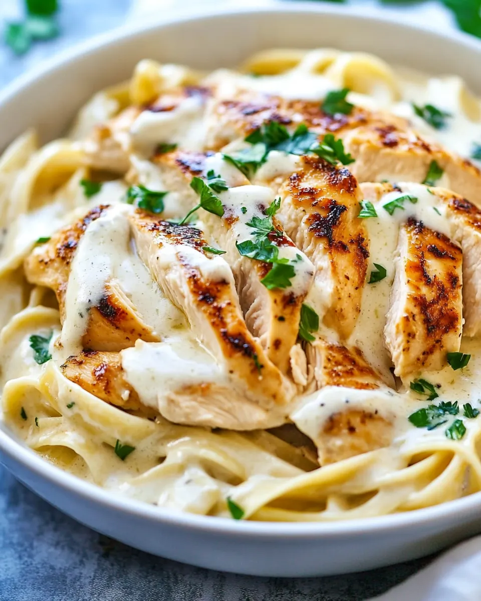 Classic Olive Garden Chicken Alfredo Copycat Recipe image