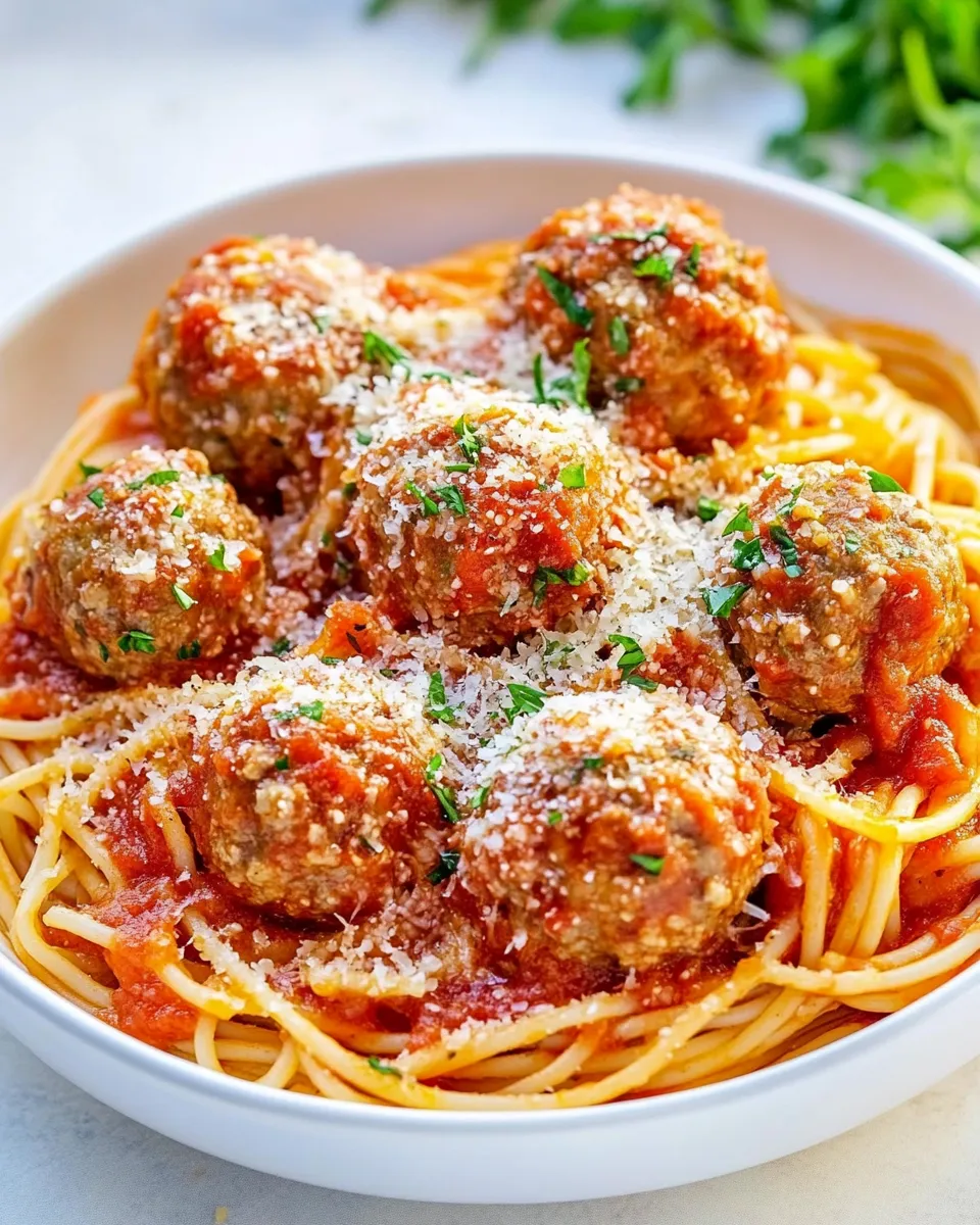 Classic Olive Garden Spaghetti and Meatballs image