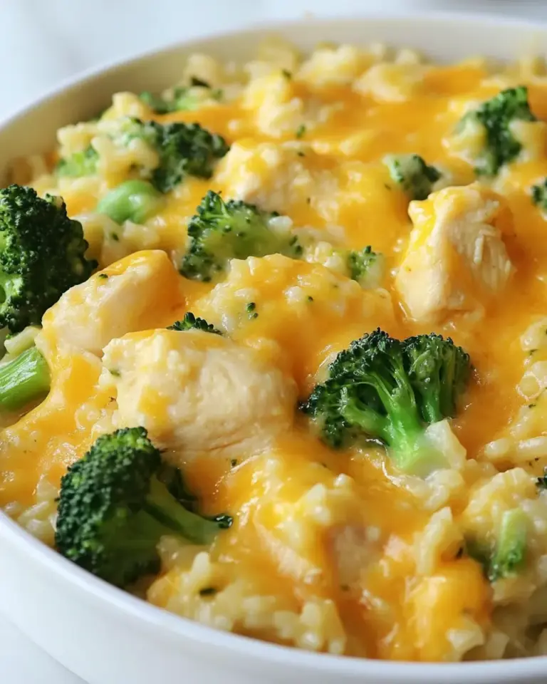 Homemade One-Pan Cheesy Chicken, Broccoli, and Rice photo