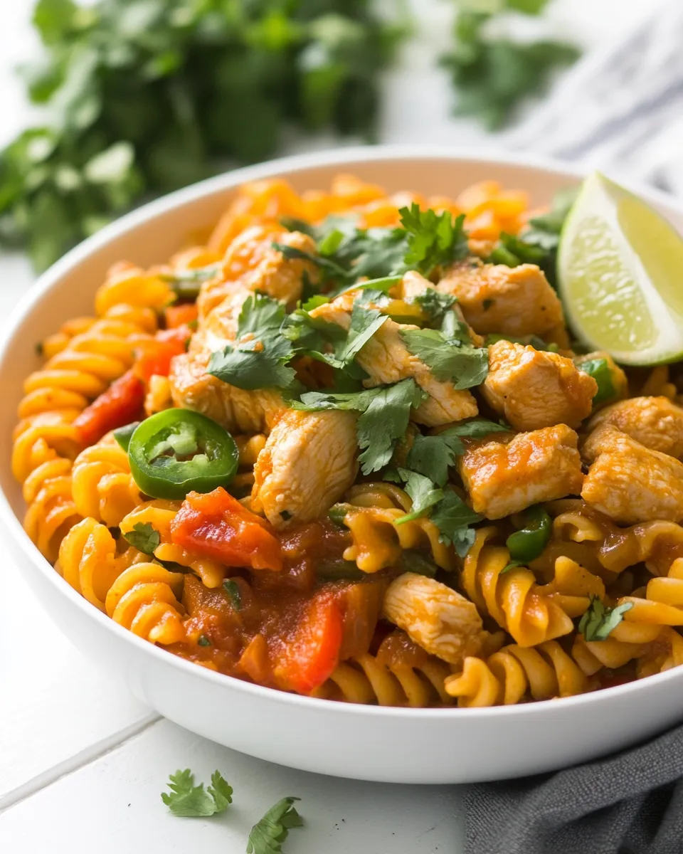 Delicious One-Pan Chicken Fajita Pasta image