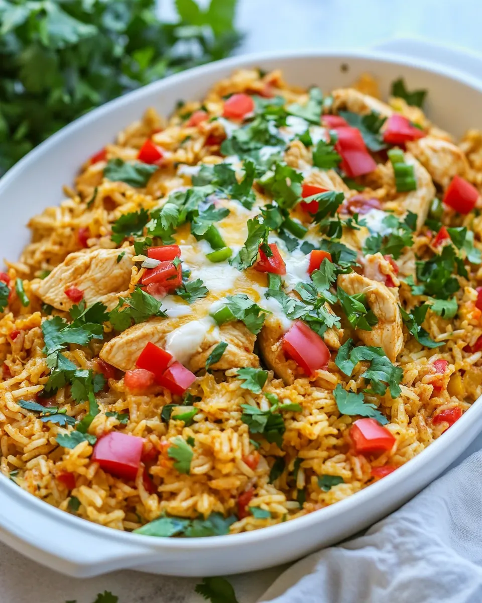 Easy One-Pan Chicken Fajita Rice food shot