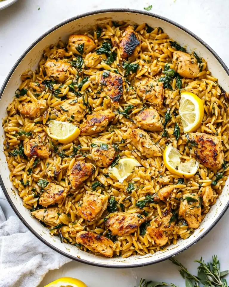 Easy One-Pan Lemon Chicken Orzo photo