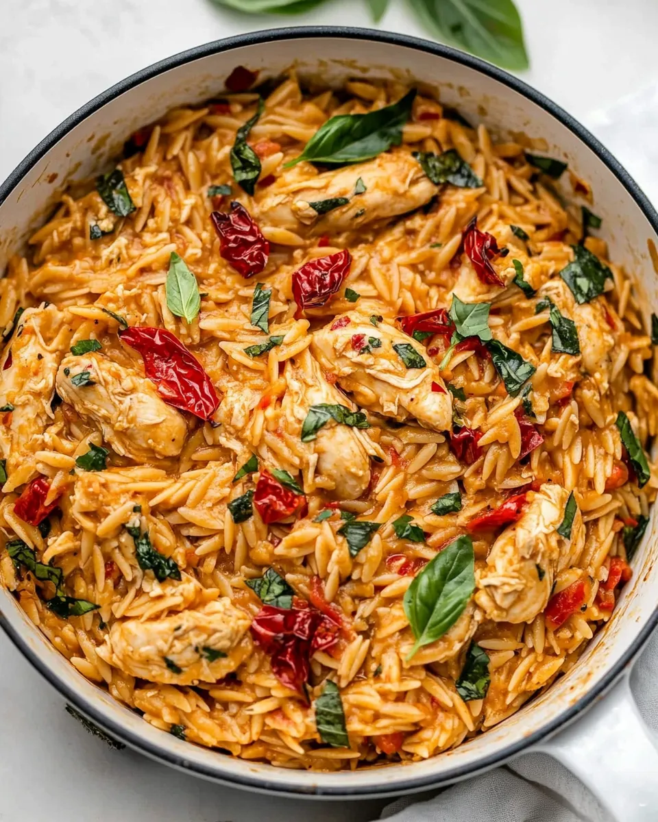 Homemade One-Pan Marry Me Chicken Orzo photo