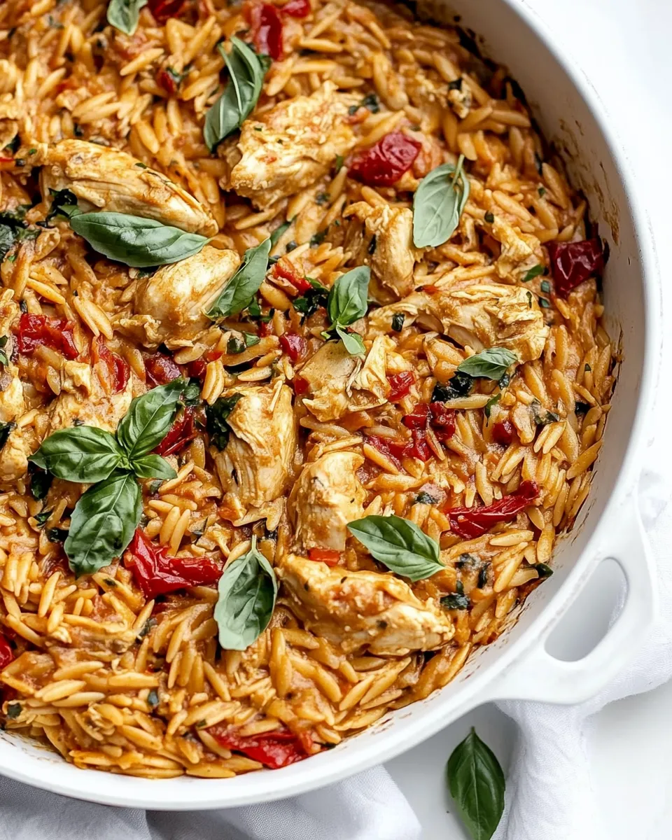 Easy One-Pan Marry Me Chicken Orzo recipe photo