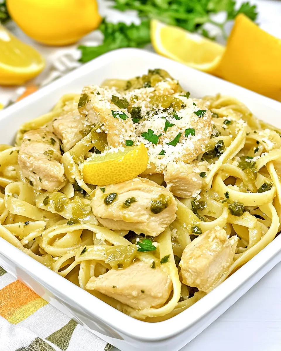 Delicious One-Pot Chicken Piccata Pasta plate image