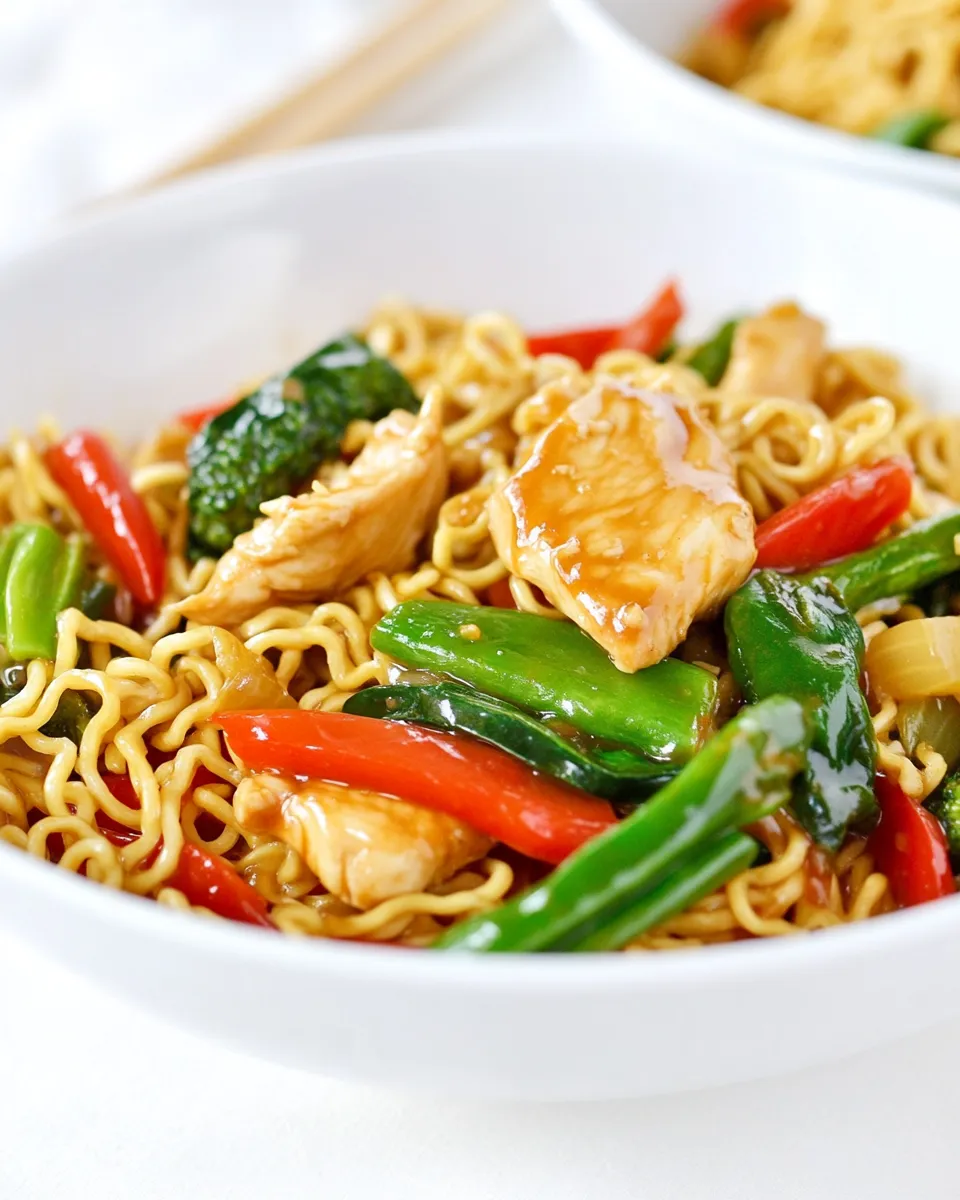Quick One-Pot Chicken and Veggie Ramen Stir-Fry recipe photo