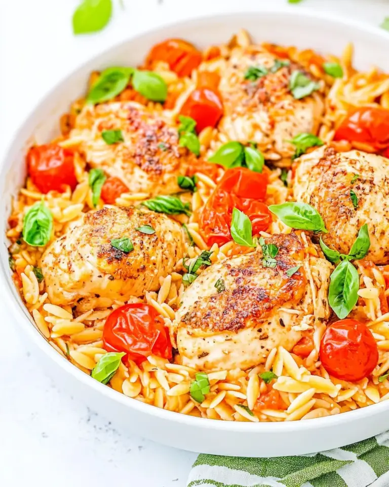 Easy One-Pot Italian Chicken and Orzo photo