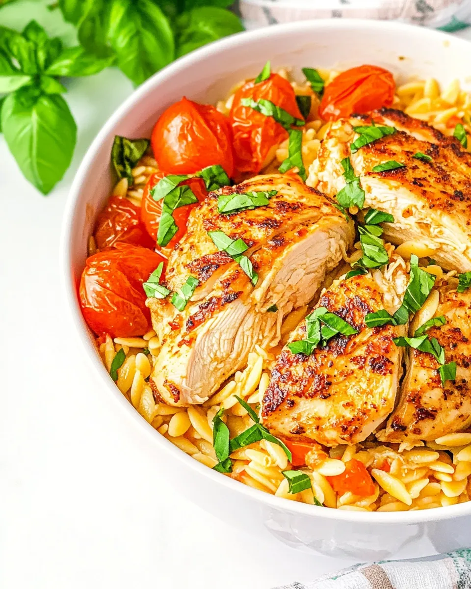 Delicious One-Pot Italian Chicken and Orzo image