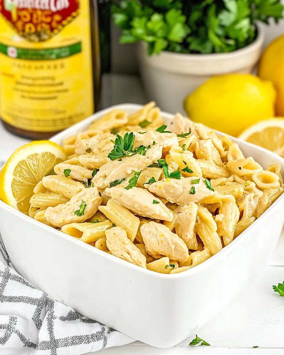 Delicious One-Pot Lemon Chicken Pasta image