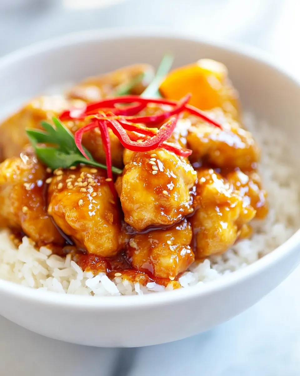 Savory One-Pot Orange Chicken dish photo