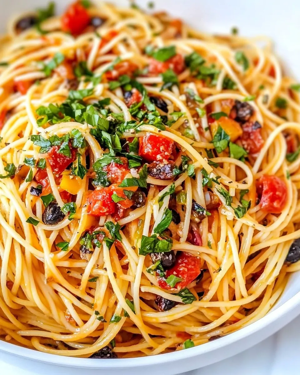 Delicious One-Pot Spaghetti Puttanesca image