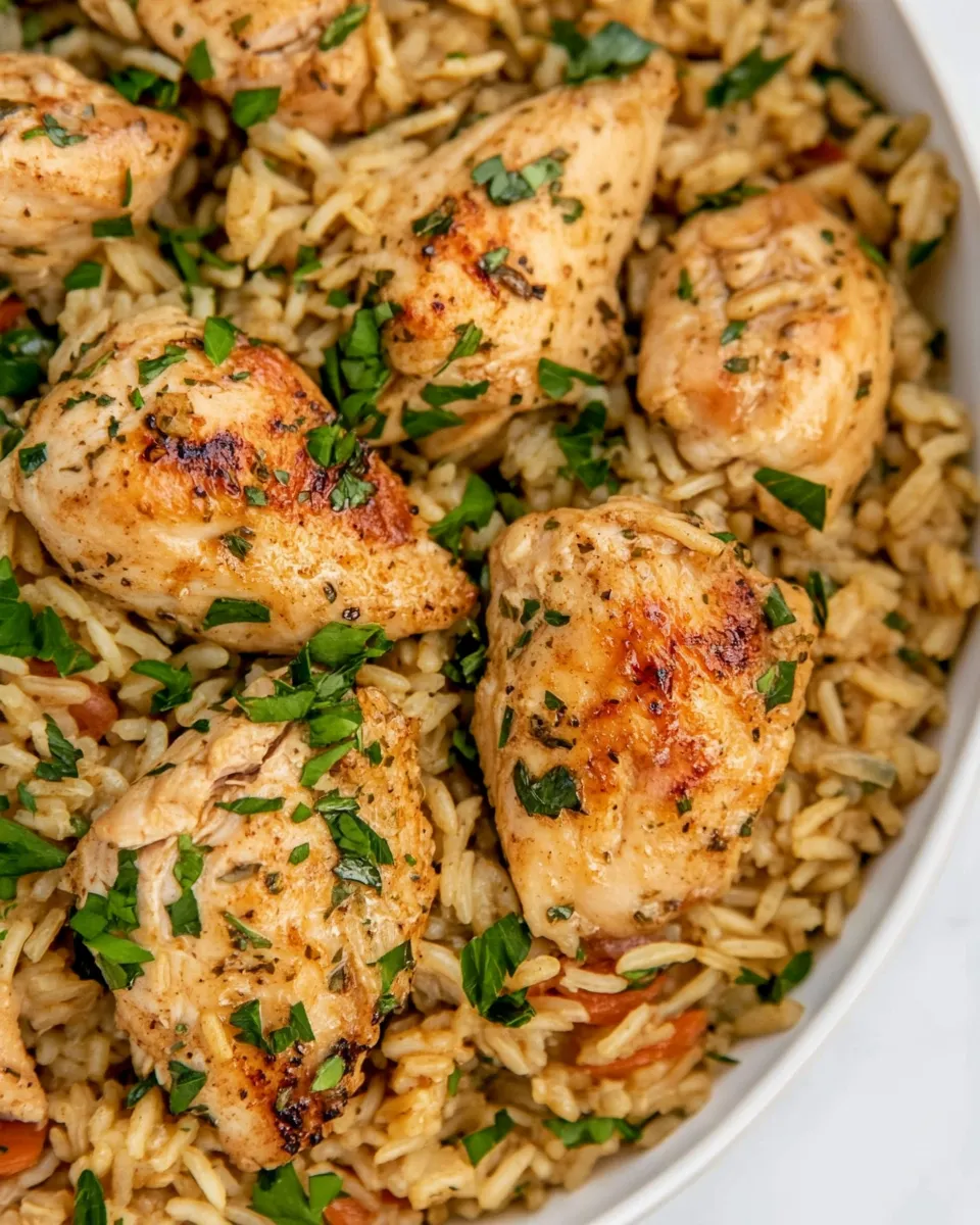 Classic One Pan Chicken and Rice recipe image