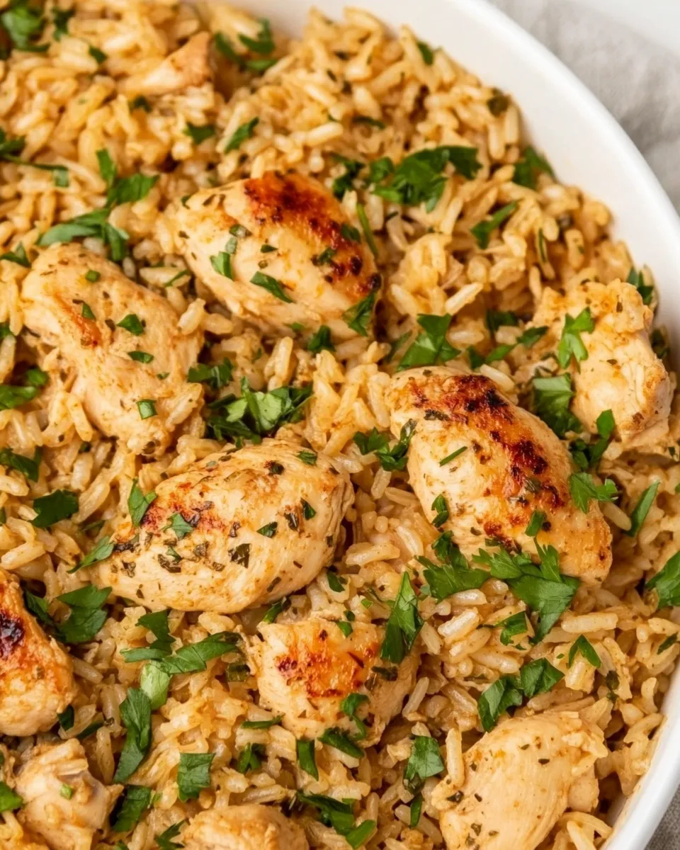 Delicious One Pan Chicken and Rice dish photo