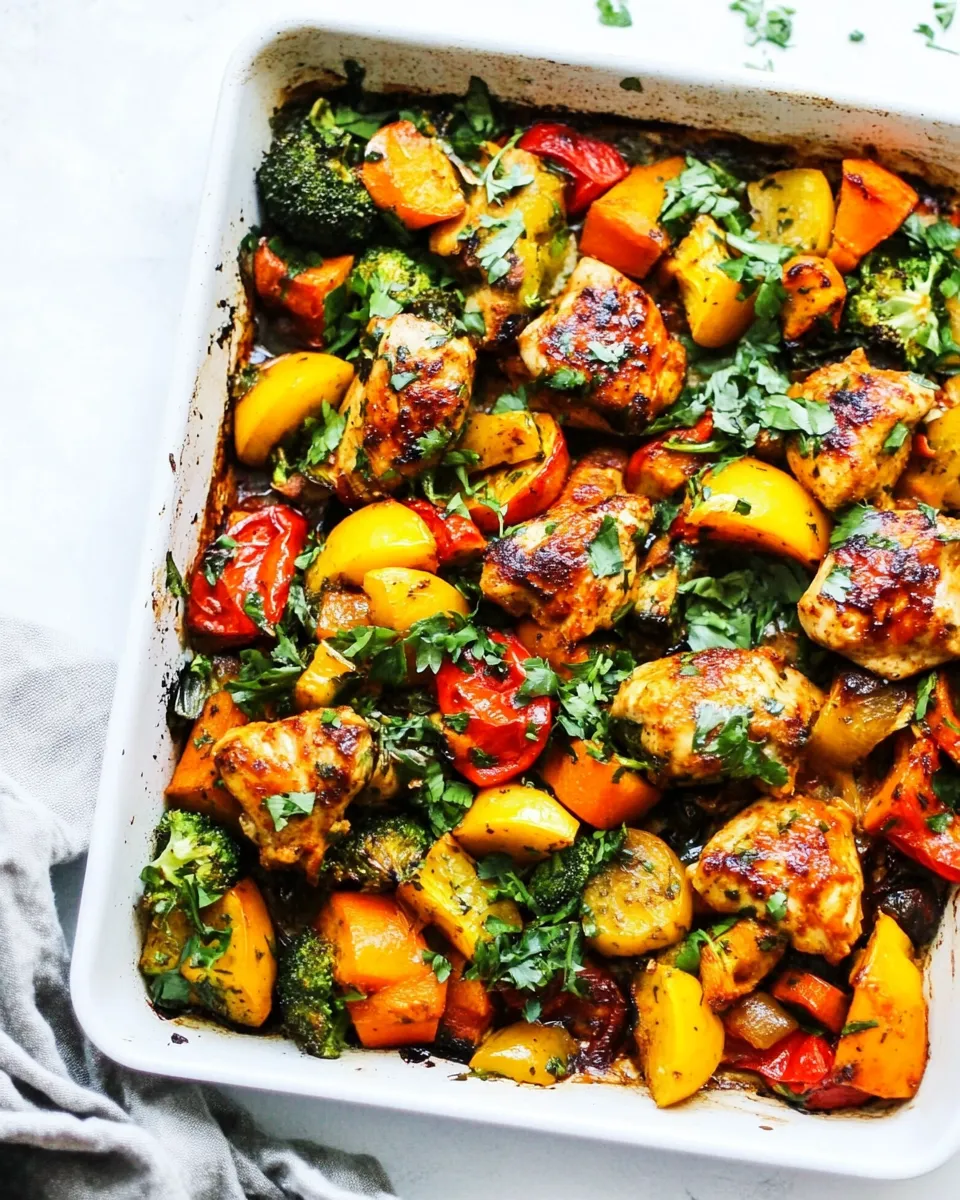 Classic One Pan Chicken and Veggies image
