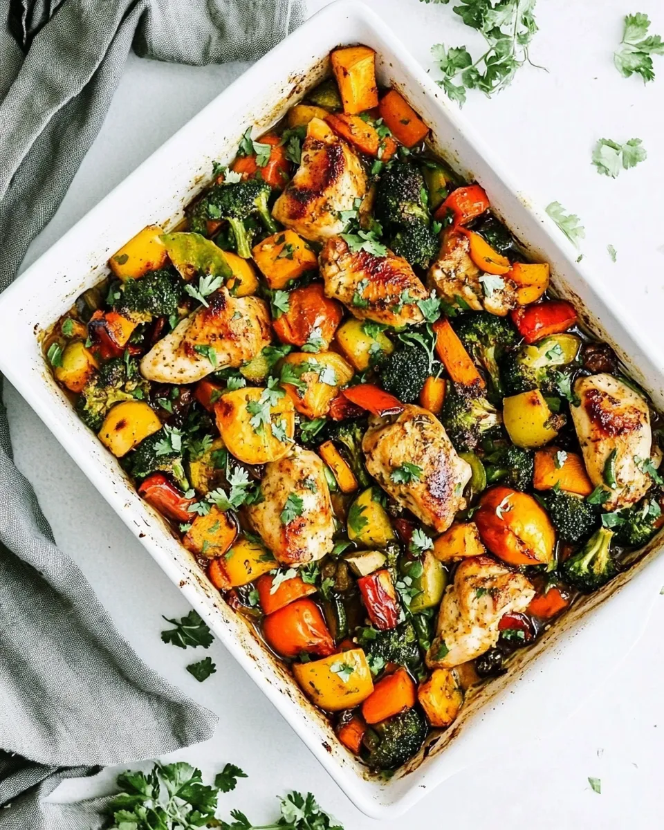 Easy One Pan Chicken and Veggies recipe photo