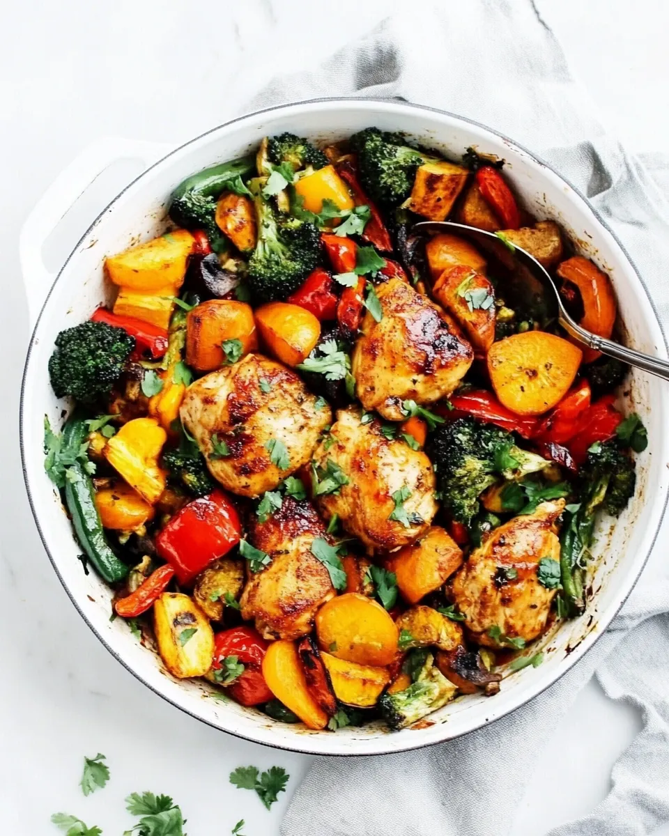 Delicious One Pan Chicken and Veggies dish photo