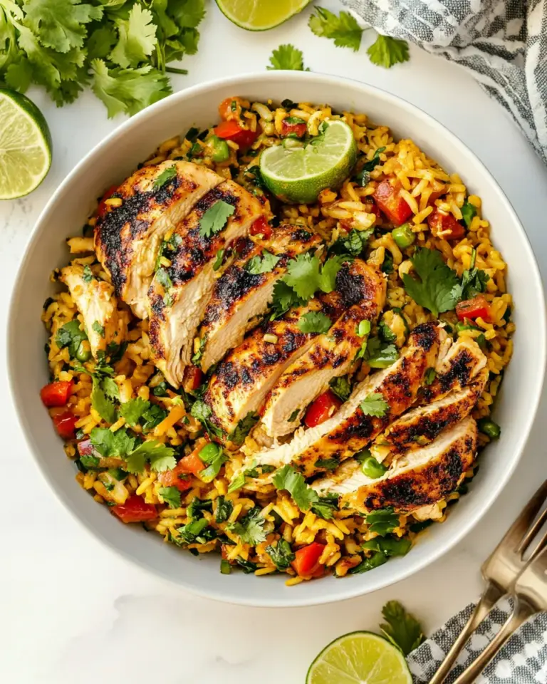 Easy One Pan Cilantro Lime Chicken and Rice photo