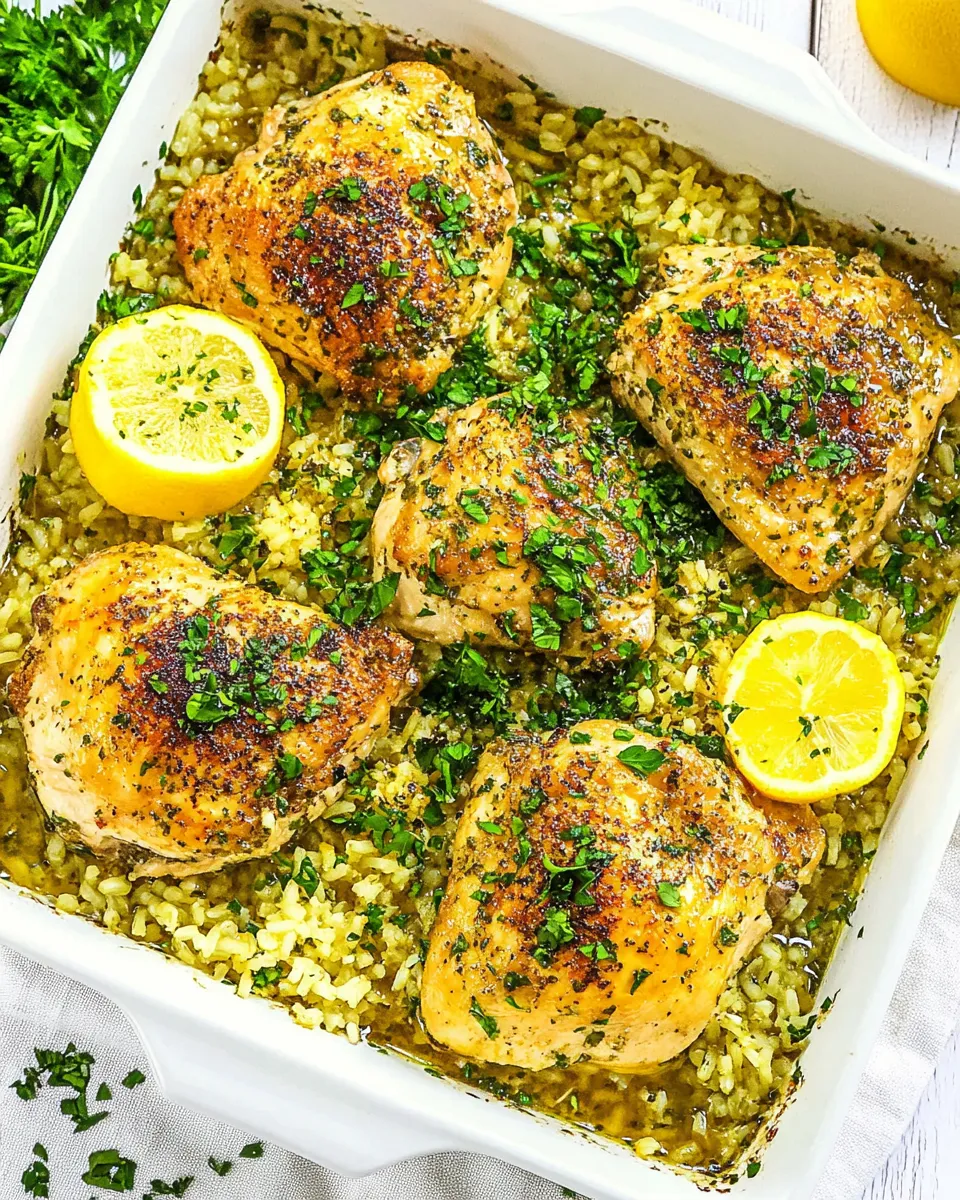 Simple One Pan Italian Chicken and Rice recipe photo
