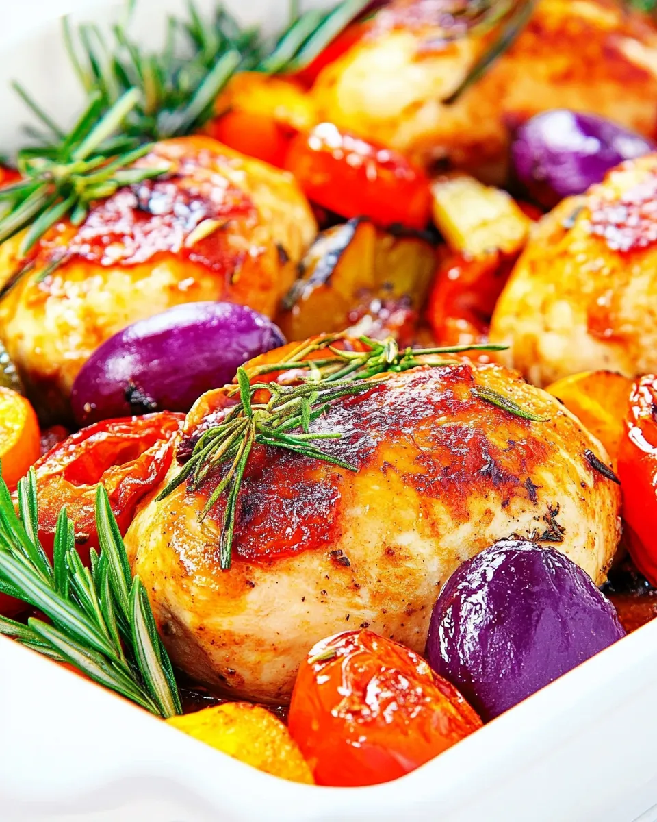 Classic One Pan Mediterranean Chicken dish photo