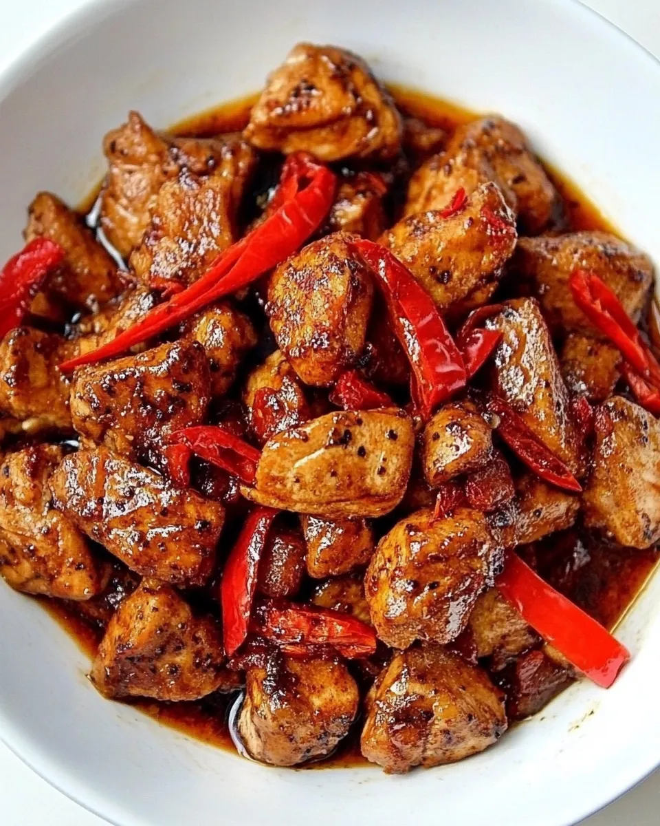 Easy One Pot Black Pepper Chicken photo