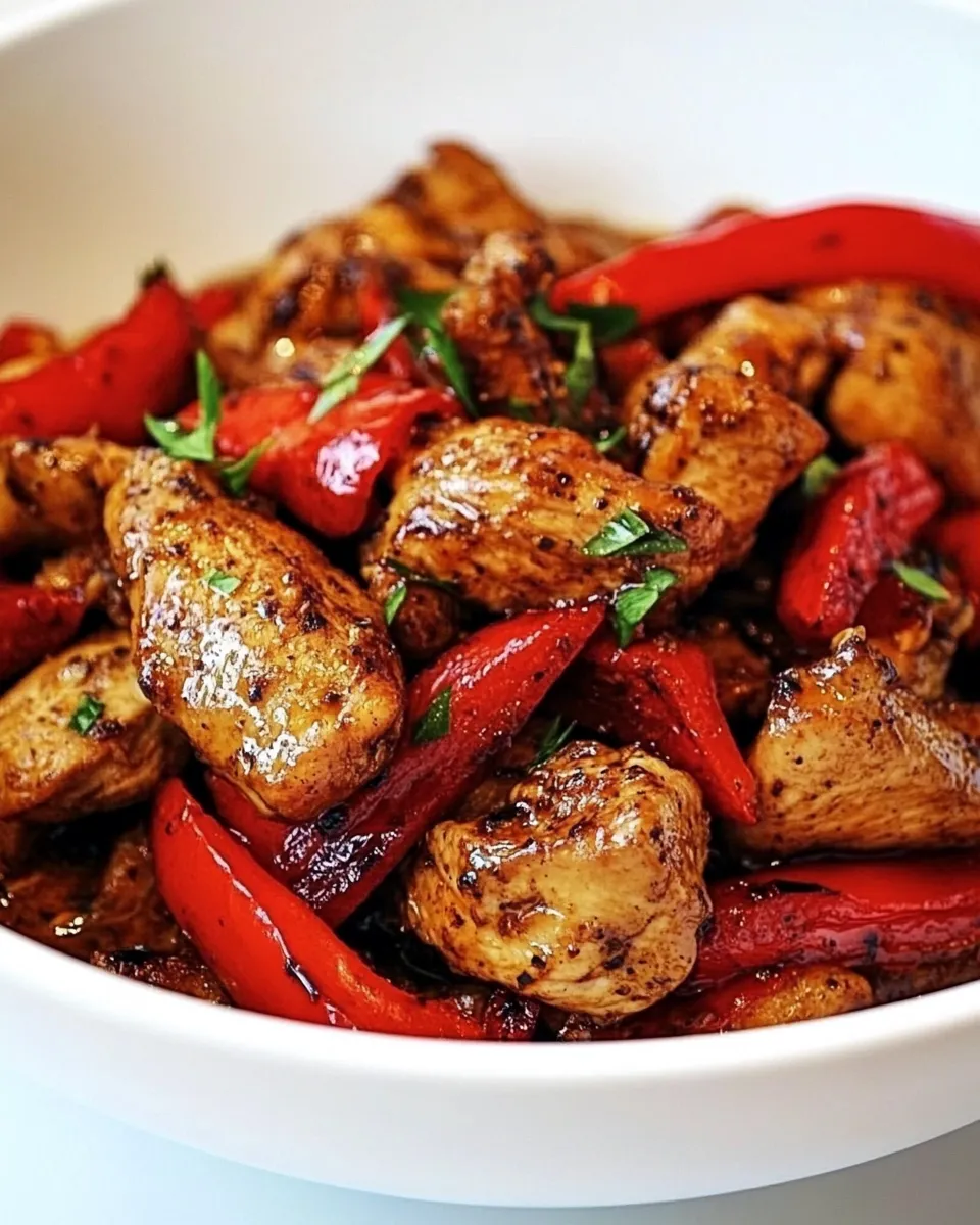 Savory One Pot Black Pepper Chicken shot