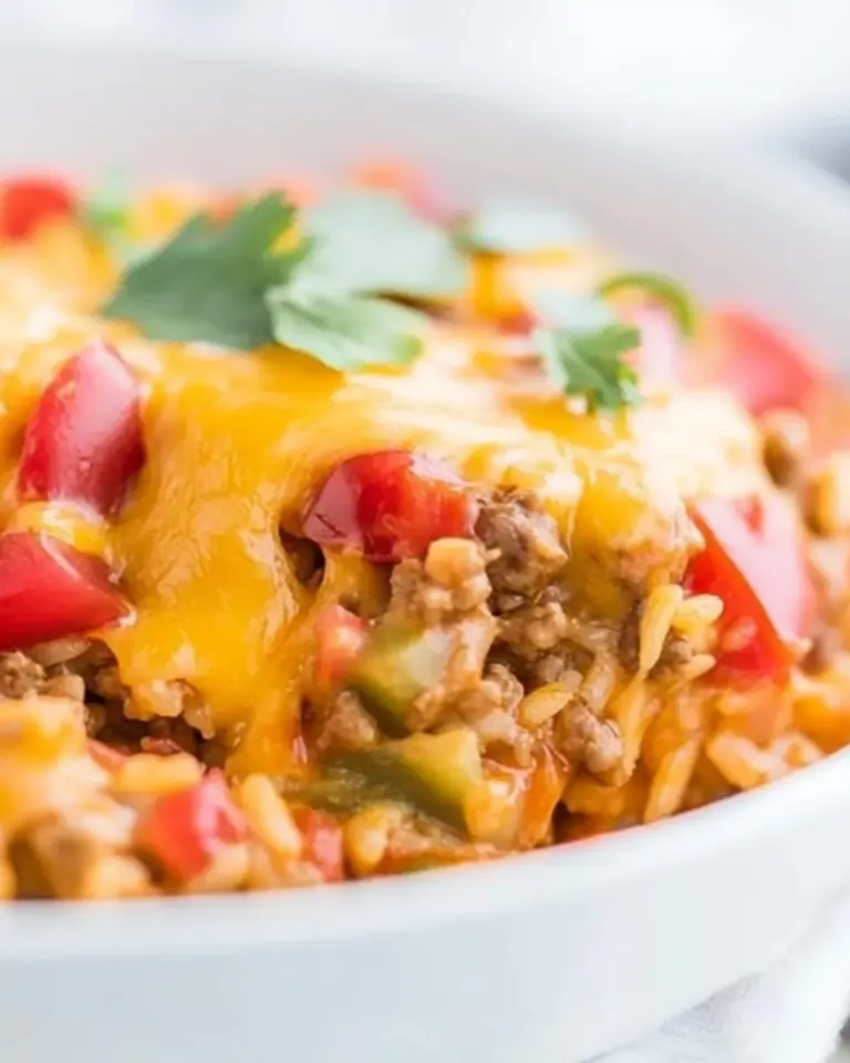 Homemade One Pot Cheesy Mexican Beef and Rice recipe photo