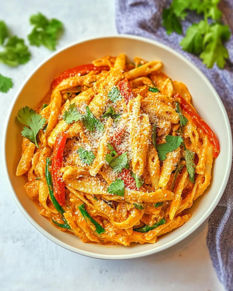 Easy One Pot Chicken Fajita Pasta photo