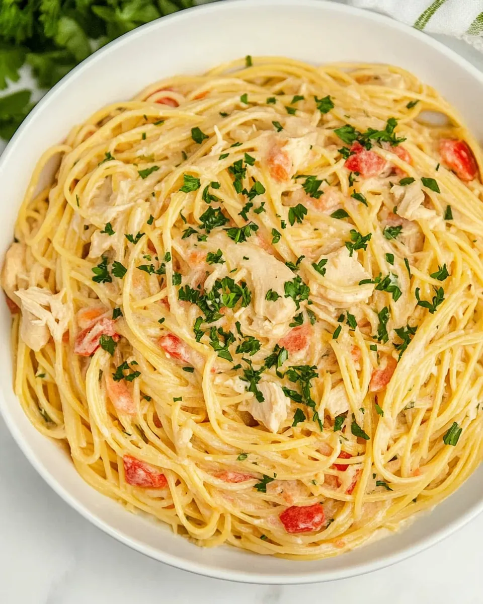 Easy One Pot Chicken Spaghetti photo