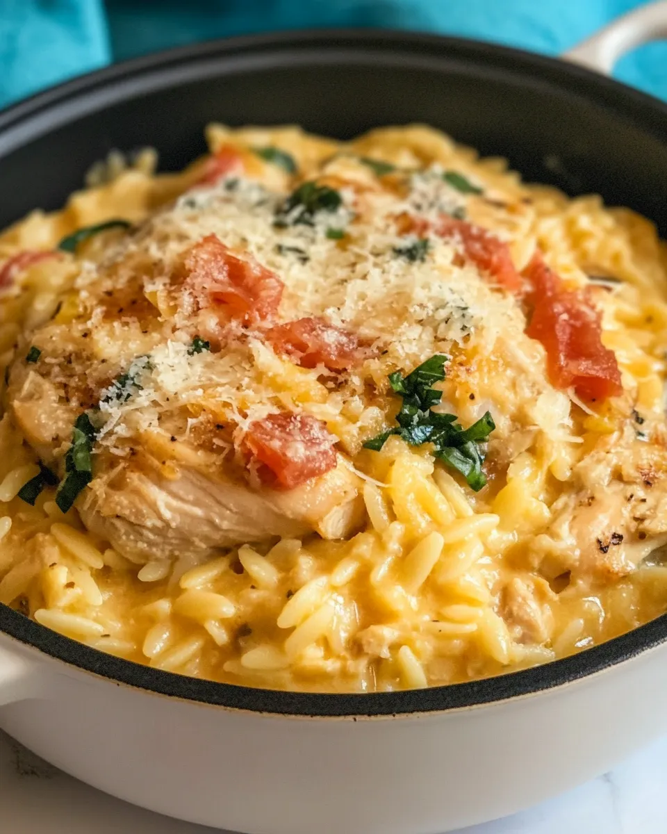 Easy One Pot Chicken and Orzo Recipe photo