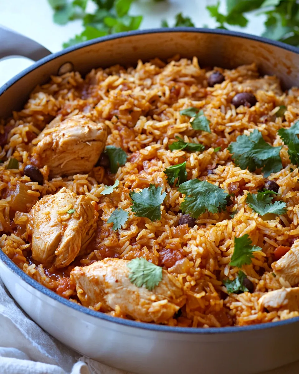 Classic One Pot Mexican Chicken & Rice dish photo