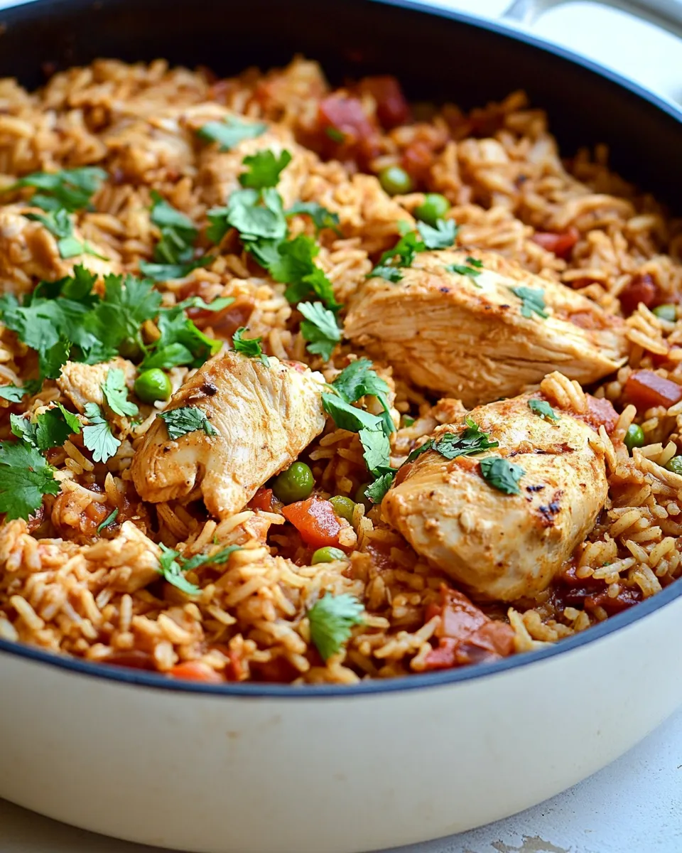 Delicious One Pot Mexican Chicken & Rice image