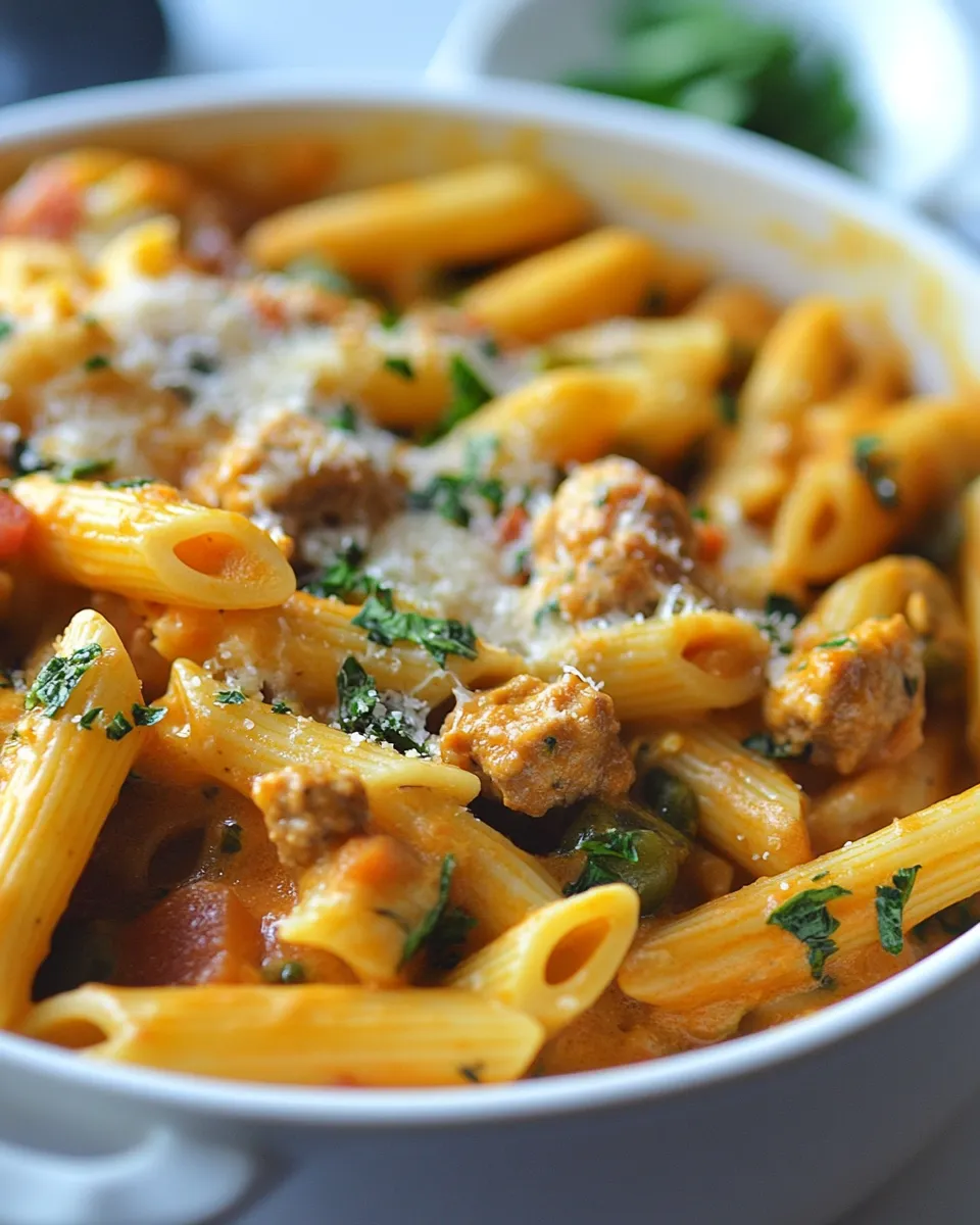 Quick One Pot Penne Pasta Recipe dish photo